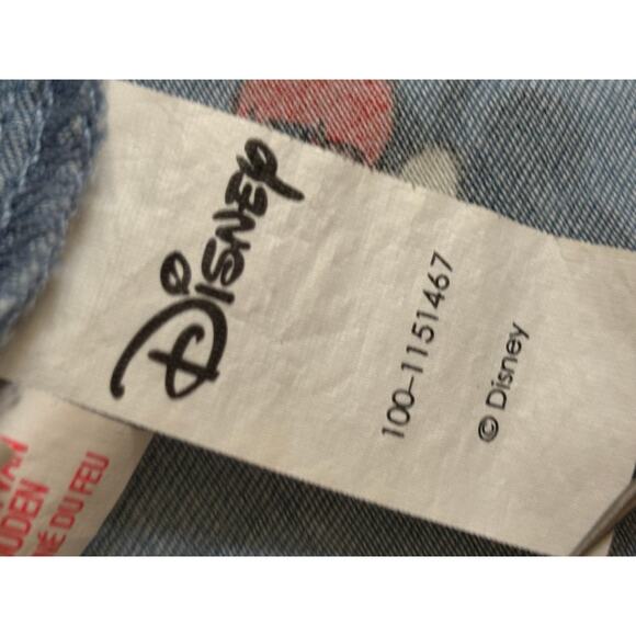 Disney Mickey Mouse Chambray Denim Button-Down Shirt Size 8 UK - Picture 4 of 6